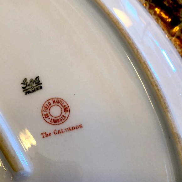 EUC- Uber Rare GDA France Haviland Limoges Calvados Double Handle Petite Platter - Picture 7 of 11